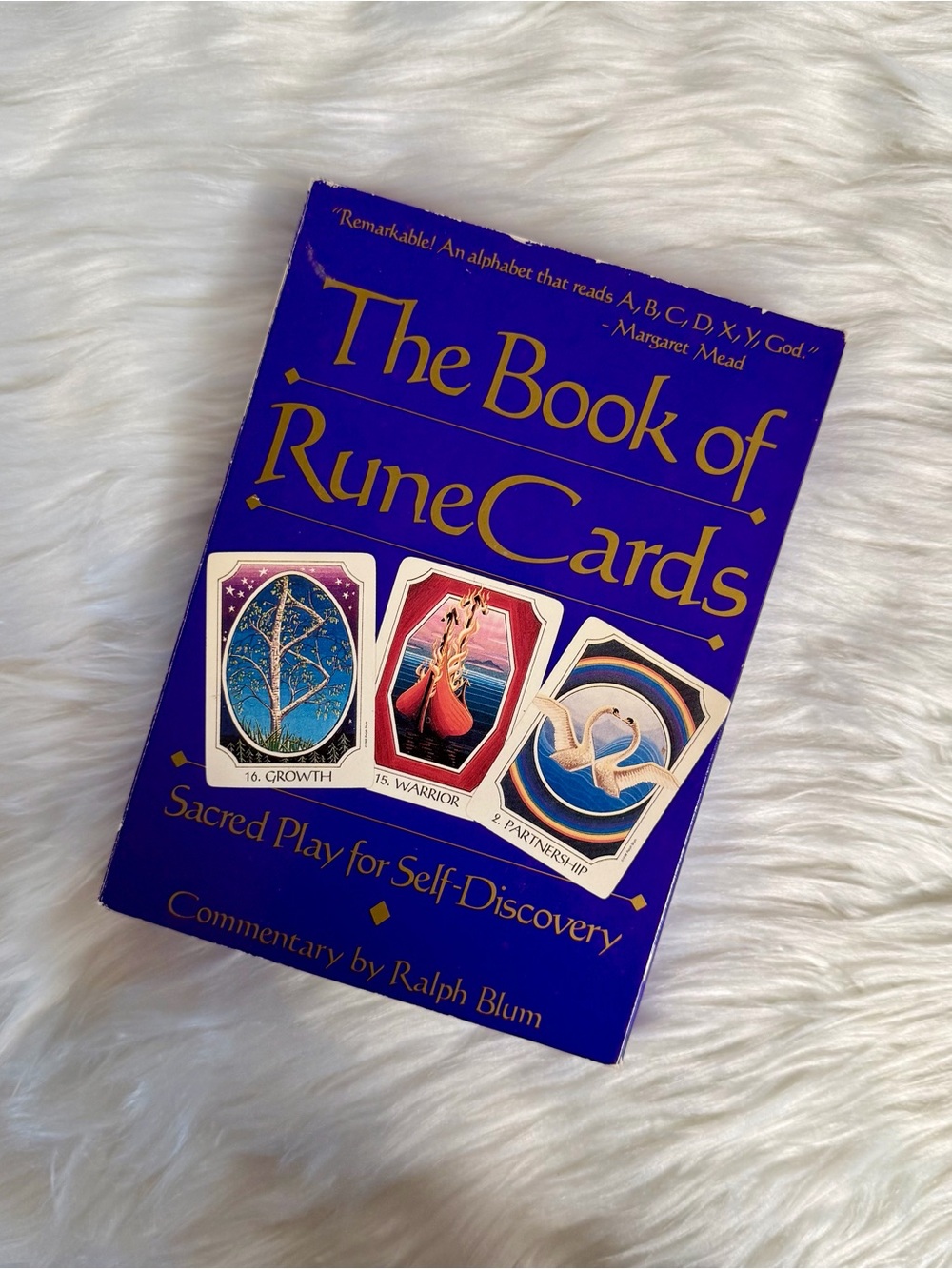 The Book of Runes Card Deck and Book Set Vintage Out of Print